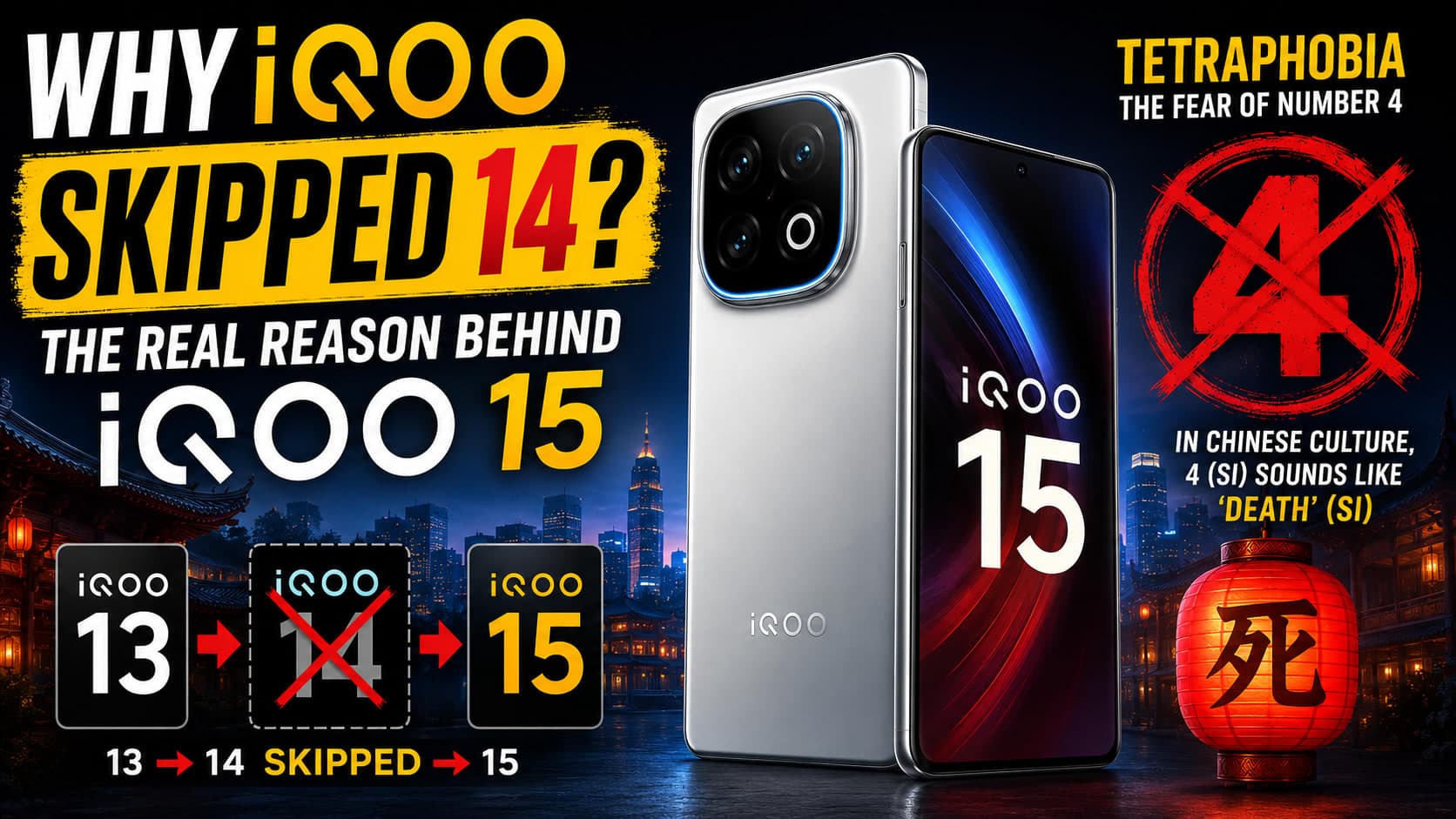 Why Did iQOO Skip the Number 14? The Story Behind iQOO 15 and Chinese Tetraphobia